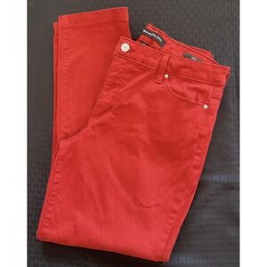 Bandolino Amy Jeans Womens 14 Mid Rise Stretch Straight Leg Pants Denim Blend